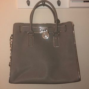 Grey Michael Kors handbag lightly used